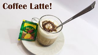 Homemade Coffee Latte without Machine How to make Coffee latte at home [upl. by Marva]