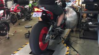 2016 Aprilia Tuono 1100 Factory on the dyno [upl. by Silevi]