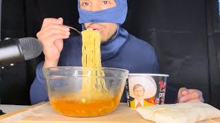 Spicy 🌶️ Tapatio Ramen 🍜 Noodles and Burritos 🌯 ASMR [upl. by Osgood]