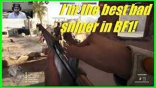 Battlefield 1  Tip Dont bring a gun to a knife fight  The best bad sniper in BF1 [upl. by Ntsud]