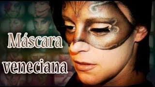 Maquillaje carnaval 3 mascara venecianagladiadora Fantasía 3  Silvia Quiros [upl. by Alicsirp]