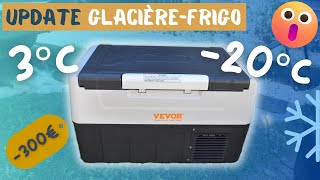 Une GLACIÈRE nomade 12V idéale vanlife  pas chère faible conso et silencieuse vevor [upl. by Nerej]