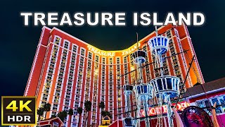 4K HDR Treasure Island Las Vegas Walking Tour  Sept 2023 [upl. by Perr]