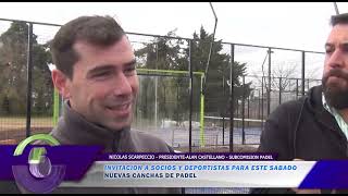 NOTA 4 NUEVAS CANCHAS DE PADEL EN CLUB SPORTIVO [upl. by Stace]