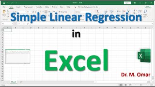 Simple Linear Regression in Excel [upl. by Ydollem294]