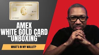 quotUnboxingquot the NEW AMEX White Gold Card  Worth the Hype  Whats In My Wallet [upl. by Andrus]