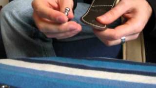 How to attach the Schaller Security Locks on the Epiphone Les Paultutorial English Version 22mpg [upl. by Zug692]