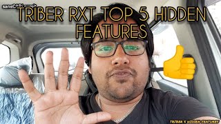 TOP 5 HIDDEN FEATURES OF RENAULT TRIBER RXT  UKNOWN SECRET FEATURES OF RENAULT TRIBER RXT VARIANT [upl. by Marden]