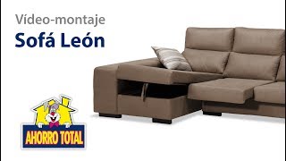 Montaje sofá León  Muebles Ahorro Total [upl. by Alded]