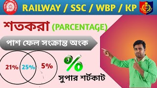 পাশ ও ফেলের সংক্রান্ত সমস্যা Pass fail mathParentage short tricksMath short tricks in bengali [upl. by Roinuj517]