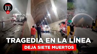 Accidente en La Línea siete muertos y 33 heridos en el túnel Los Venados  El Espectador [upl. by Llehsim]