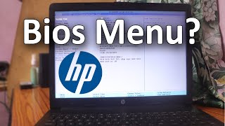 How to Access or Enter the Bios Menu Settings in HP Laptop [upl. by Cirderf951]