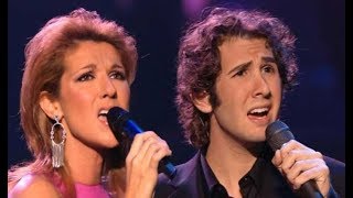 HQ Josh Groban amp Celine Dion  The Prayer Live [upl. by Lleder]