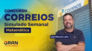 Concurso Correios  Simulado Semanal Matemática [upl. by Epperson]