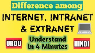 Internet Intranet and Extranet explained in Hindi Urdu  What are intranet extranet and internet [upl. by Chic484]