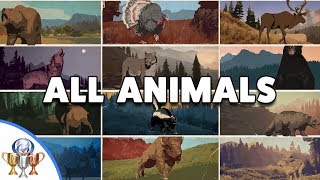 Far Cry 5  All Animal amp Fish Hunting Challenge Locations  Been There Done That Trophy [upl. by Tatia290]