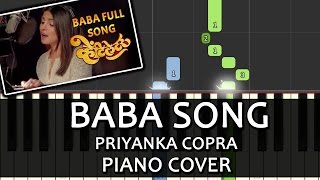 Baba Song VentilatorPriyanka ChopraPiano Chord Tutorial Lesson Instrumental Karaoke By Ganesh Kini [upl. by Ranita291]