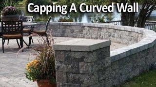 How to Cap a Curved Patio Wall [upl. by Sitoiganap]