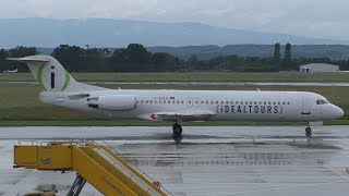 Avantiair Fokker 100 Idealtours Livery landing at Graz Airport  DAOLG [upl. by Aimerej884]