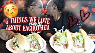 HOMEMADE CHEESESTEAKS MUKBANG  5 THINGS WE LOVE ABOUT EACH OTHER GETS SPICY [upl. by Nixon]