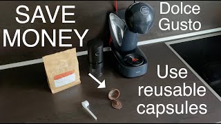 GUIDE How to save money and use Nescafé Dolce Gusto with REUSABLE refillable capsules [upl. by Fran]