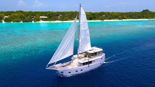 SONEVA IN AQUA  Maldives first quotfloating villaquot luxury yacht [upl. by Hewie392]