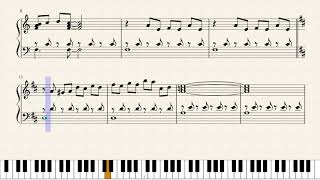 Final Fantasy VIII OST  Balamb Garden Piano Sheet [upl. by Sang]