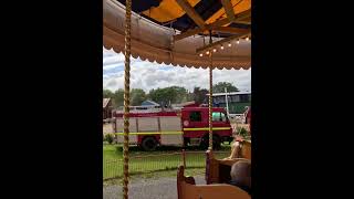 Riding the Victorian Galloper at the Bressingham Steam Museum in Diss in Norfolk Carousel Ride [upl. by Reld]