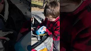 Dad Teaches Son to Refill Windshield Washer Fluid 😱 😂 [upl. by Comyns]