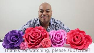 DIY  How to Make GIANT FOAM Flowers [upl. by Joyan]