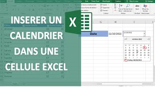 EXCEL  INSÉRER UN CALENDRIER DANS UNE CELLULE 📆 [upl. by Branch]