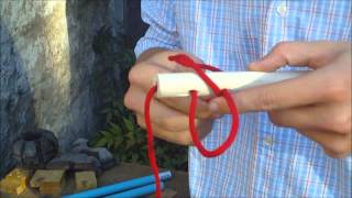 How to make Nunchucks foam nunchaku with a dowel [upl. by Mikkanen]