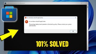 Fix MsWindowsStorePurgeCaches Error in Windows 11  10  How Solve Microsoft Store purge caches ✅ [upl. by Nidroj308]