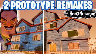 AMAZING Hello Neighbor PROTOTYPE REMAKES 2 RANDOM MODS [upl. by Azrim]