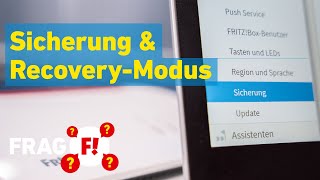 FRITZBoxBackup Einstellungen sichern wiederherstellen amp RecoverTool  Frag FRITZ 028 [upl. by Suedama]