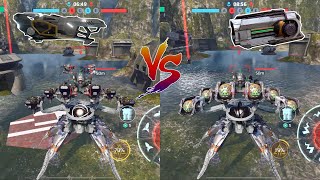 WR Ksiphos VS Blight  Comparison 6x Light Weapons  Dagon Gameplay  War Robots Test Server [upl. by Aettam]