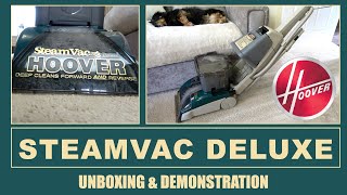 Hoover F5865 Steamvac Deluxe Carpet Washer Unboxing amp Demonstration [upl. by Airetal358]