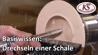 Basiswissen Drechseln einer Schale  Simon Hope Tutorials  Deutsche Synchronisation [upl. by Anawahs941]