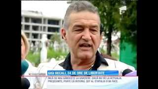 Gigi Becali cu ochii în lacrimi în prima zi de libertate [upl. by Dannica]