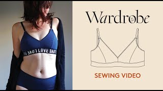 How to sew a Bralette Sewing Tutorial  Wardrobe By Me [upl. by Aremahs239]