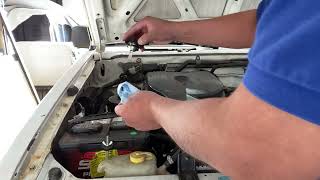 How to check and fill fluids on a 1995 Nissan pickup [upl. by Notnerb]