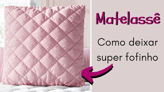 Como fazer Matelassê fofinho de maneira fácil  Quilting com Bia Abdalla [upl. by Trebmal]