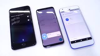 AI Speaker  Apple Siri vs Samsung Bixby vs Google Assistant [upl. by Nort]