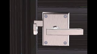 Stainless Steel Alta Modern Gate Latch Reverse Swing Installation Gate Hardware by 360 Yardware [upl. by Devland]