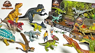 MEGA JURASSIC WORLD CAMP CRETACEOUS DINOSAURS Scorpios Rex Carcharodontosaurus Baryonyx [upl. by Beach]