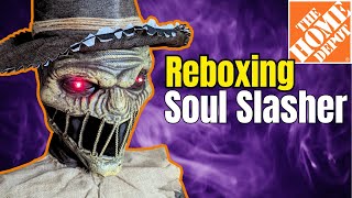 Soul Slasher Halloween Animatronic Reboxing Home Depot 2024 [upl. by Ellsworth]