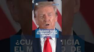 ¿Cuándo tomará posesión Donald Trump shorts [upl. by Yrrap]