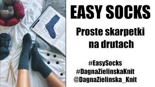 Easy Socks Proste skarpetki na drutach [upl. by Robinson]