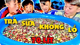 Anh Ba Phải  Thử Thách Làm Thau Trà Sữa Lớn Nhất Trái Đất 70 Lít  Huge Milk Tea [upl. by Eibrab]