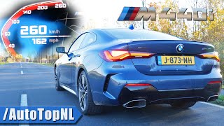 BMW M440i xDrive 0260KMH ACCELERATION TOP SPEED amp SOUND by AutoTopNL [upl. by Isiah]